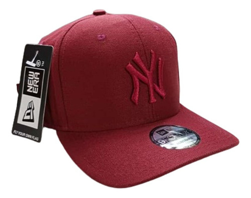 Gorra Ny New York Bordo Visera Curva Ajustable