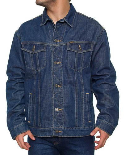 Chamarra Lee Original Mezclilla Hombre Cowboy Cut Azul