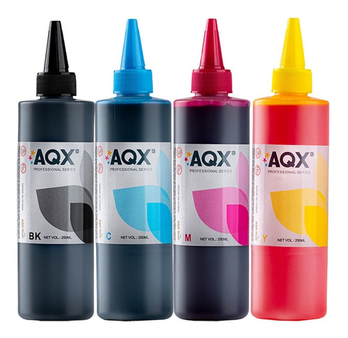 Tinta Aqx Premium P/ Brother X4 Colores 250ml C/u Recargas