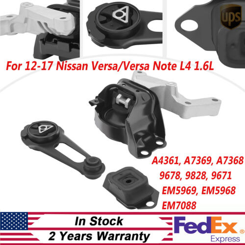 3pcs For Nissan Versa/ Versa Note 1.6l 2012-2017 Engine  Ttb
