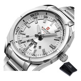 Reloj Naviforce 9038 Calendar De Cuarzo Inoxidable