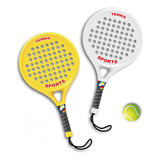 Raquetas Tenis Badminton 2 Padel Y 1 Pelotas Set Niños Juego