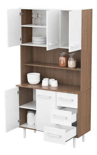 Set Combo Organizador  De Cocina 5 Puertas  3 Cajones