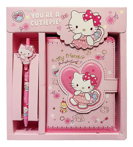 Agenda Más Lápiz De Hello Kitty, Kuromi, Melody Regalo Niñas