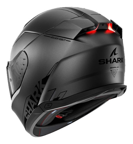 Capacete Shark D Skwal 2 Blank Matt Ama Titanium @