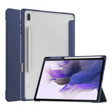 Funda Para Galaxy Tab S7 Fe / S7+ / S8+ Smart Hibrida Azul