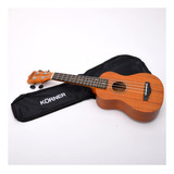 Ukelele Soprano Sapele Con Funda Korner Ukr-20