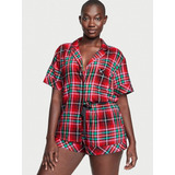 Pijama Victoria´s Secret Flannel Short+camisa Varios Modelos