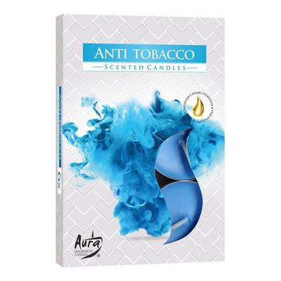 Aura Bispol Velas Aromáticas Cera 6 Unidade Anti Tabaco