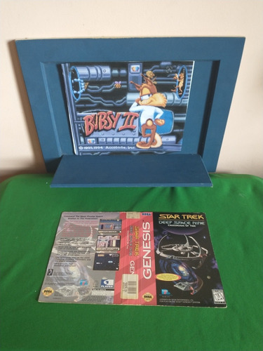 Mega Drive Genesis Star Trek Caixa Recortada Original