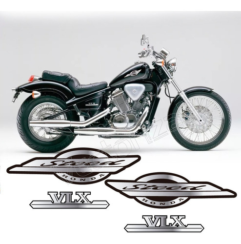 Kit 4 Emblemas Moto Honda Steed Al Relieve En Gel Por Pedido Foto 3