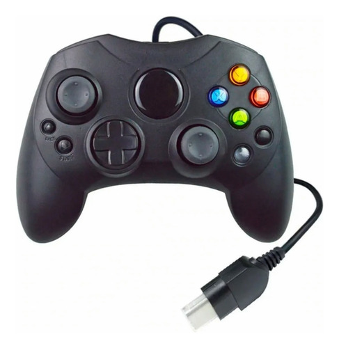 Control Compatible Con Xbox Clasico Alambrico 1.5m Calidad Color Negro