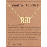 Red Collar Taylor Swift Acero Inoxidable Accesorios 