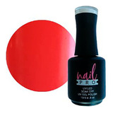 Gel Color Esmaltado Permanente Nail Pro Profesion Rojo X065