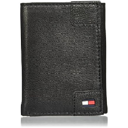 Cartera Nappa Trifold Tommy Hilfiger Black Para Hombre