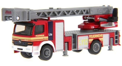 Camión Mercedes Benz Bomberos Escala 1:87 Siku 1841 Color Rojo