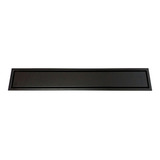 Rejilla De Piso Rectangular Invisible Negra 50 X 10 Cm