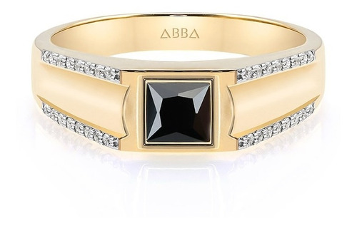 Anillo Caballero Oro 14k Amarillo Tallas Grandes Noble Abba