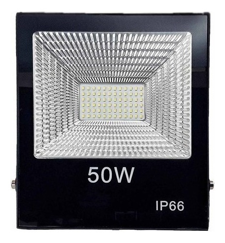 Foco Reflector Led De 50w Reales Ip66 Para Exterior 