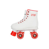 Patins Divoks Pop Star Branco Quad 4 Rodas