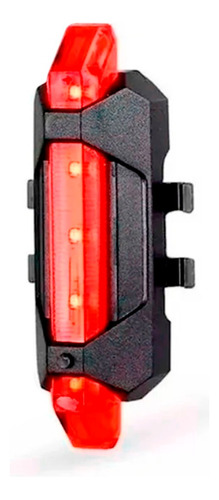 Lanterna Farol Traseiro Bike Luz Traseira 5leds-recarregável