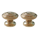 Tirador Botón Maguen Bronce 30mm Muebles Living Cocina X 2 U