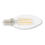 Lámpara Led Filamento Vela Deco Retro Vintage E14 4w Clara Color De La Luz Luz Ultra Cálida 2700k