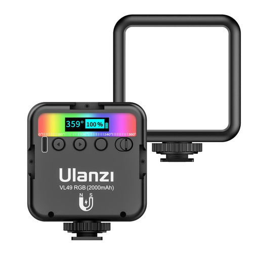 Ulanzi Vl49 Luz Led Rgb Magnética Recargable Para Video