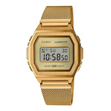 Reloj Casio Vintage A1000 Color Oro Super Luz Led Alarma