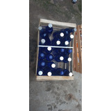6 Botellas De Vidrio Color Azul Hooponopono Solarisar Canje