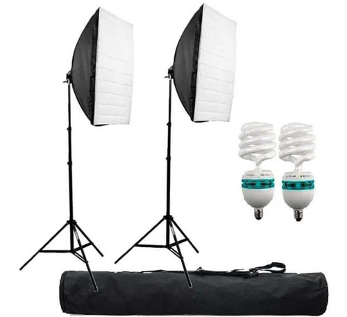 Kit Greika Agata Luz Continua Softbox Octa 70cm Lampada 135w