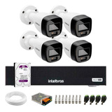 Kit Intelbras 4 Vhd 1220b Full Color Dvr 1008c 8ch C/hd 1tb