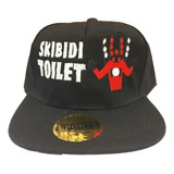 Gorro Skibidi Toilet Jockey Snapback Ajustable Logo Bordado