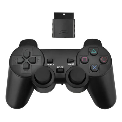 Control Inalámbrico Compatible Para Ps2 Doble Vibración | Meses sin interés
