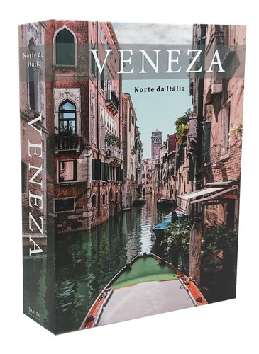 Caixa Livro Decorativa Média 24x17x4 Cm - Veneza