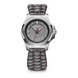 Reloj I.n.o.x. V 37 Mm Mujer Correa Paracord Gris Victorinox