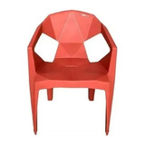 Cadeira Poltrona De Plástico Diamond Vermelho (1 Un.)