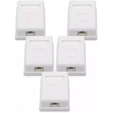 Packs 5 Rosetas Sobrepuestas Rj45 Cat6 Ulink Ul Ntw60360