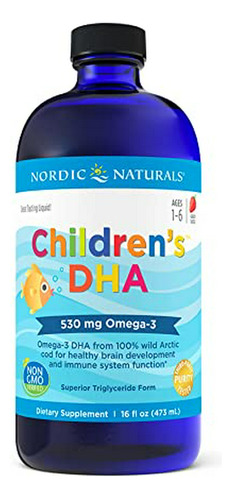 Aceite De Pescado Omega-3 Para Niños Con Sabor A Fresa.