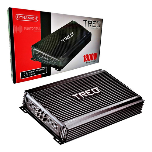 Amplificador Treo Dynamic4 1800w Max 4 Canales Clase Ab