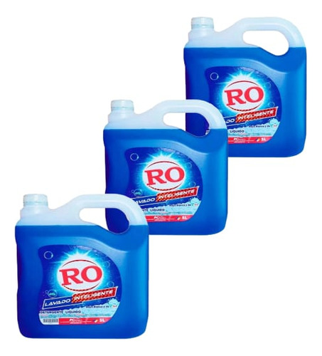 Detergente Ro Pack X3 Biones X5 Litros Cada Uno