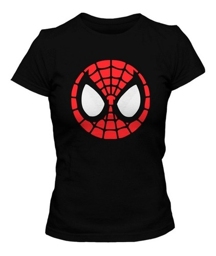 Playera De Spiderman Face Toon. Super Heroes