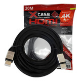 Cable Hdmi 20 Metros Ultra Hd 4k Cobre Puro, Reforzado