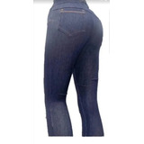 Calza De Jeans Elastizada Talles Del 1al6 En Azul Y En Negro