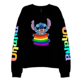 Blusa Moletom Lilo & Stitch Lgbt Bandeira Pride Ohana 1078