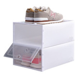 Pack 6 Caja Zapatos Organizador Armable Apilable Almacenaje