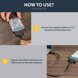 Startech.com Cable Sata Un Usb - Adaptador De Disco Duro Sat