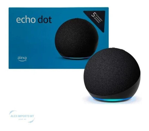 Caixa De Som Echo Dot 5a Geração Cor Preto