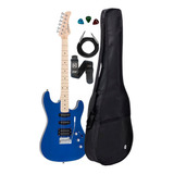 Guitarra Strinberg Sgs180 Azul Tbl Humbucker + Kit Capa Cabo