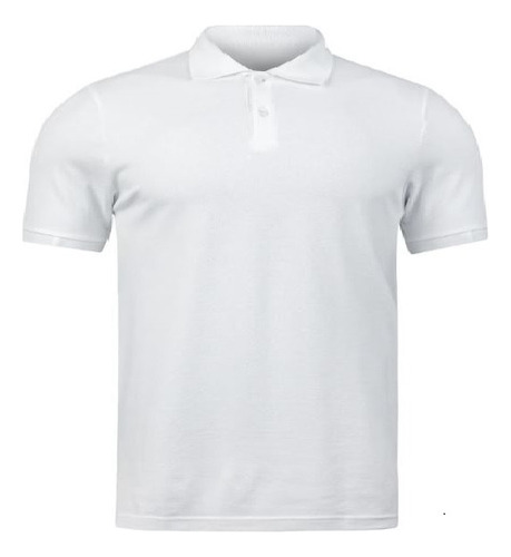 Camisa Masculina Gola Polo Plus Size Piquet Poliéster